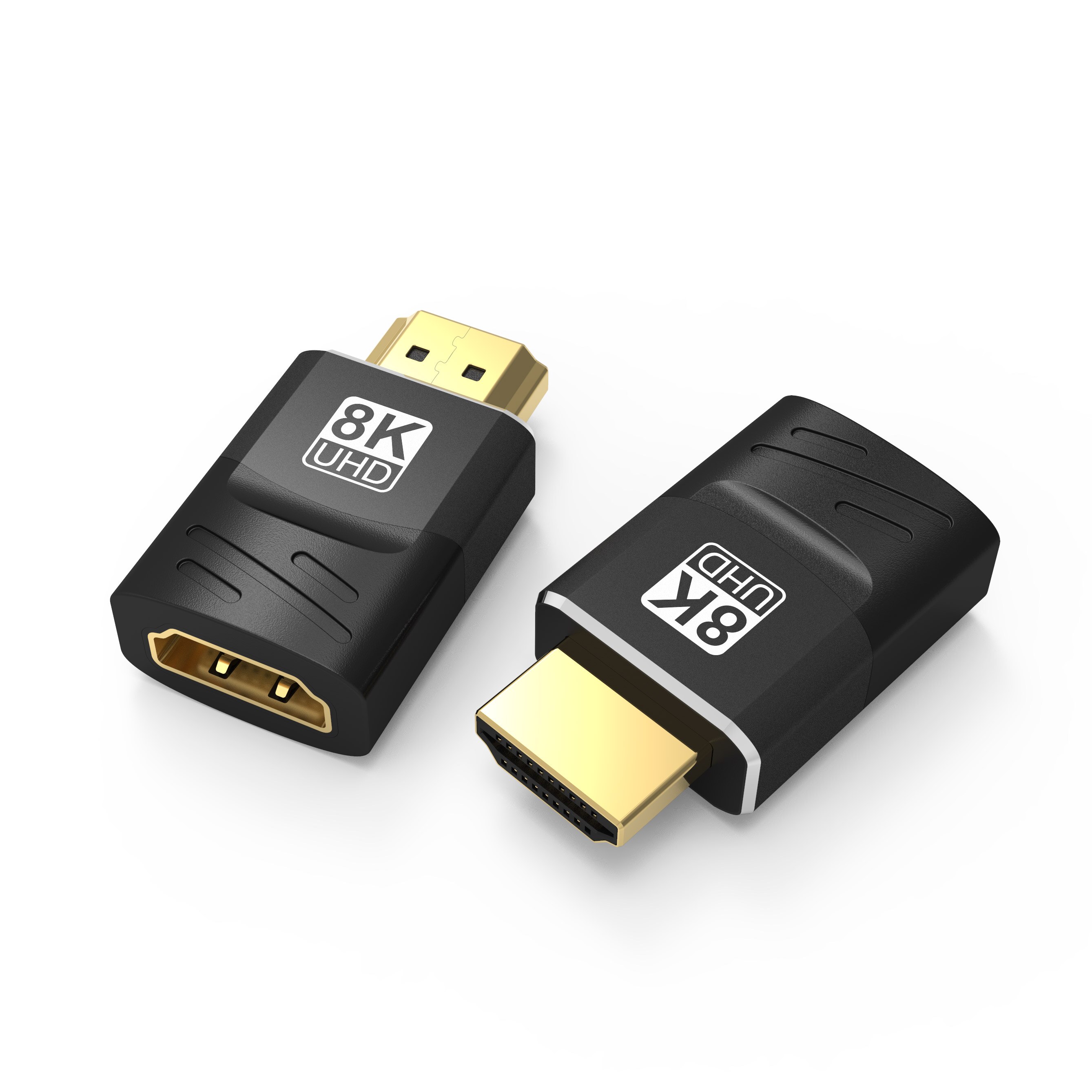 HDMI-compatible Extender Cable Extension Male to Female Adapter 8K@60Hz 4K@120Hz Coupler for PS4/3 TV Switch: 2pcs