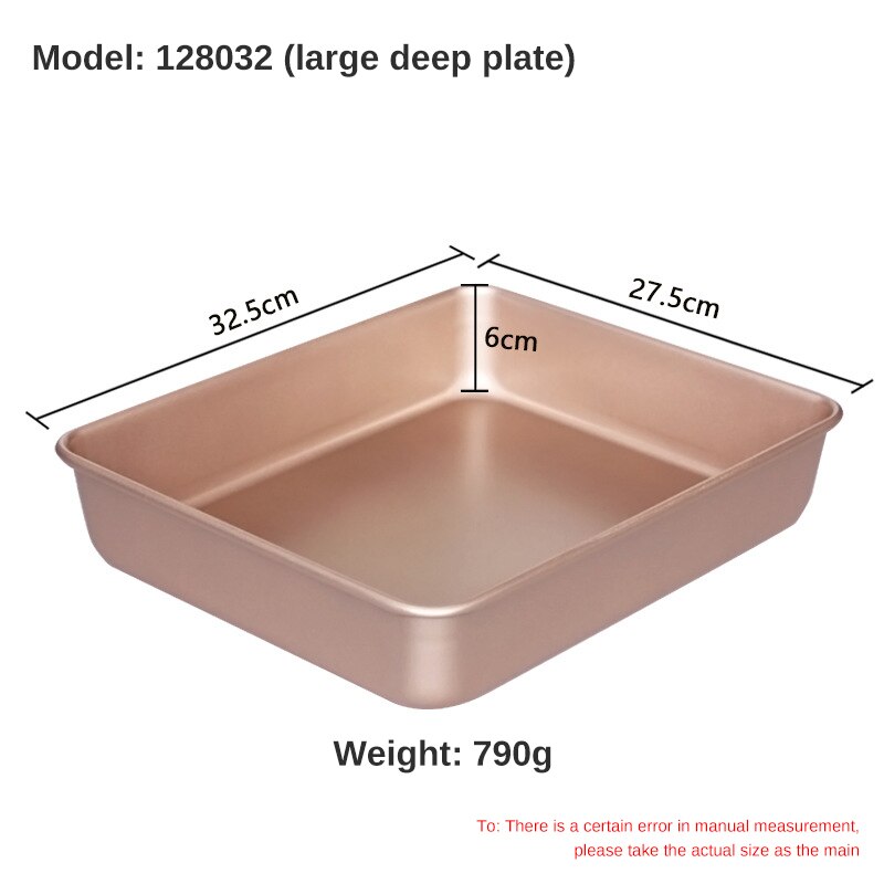 Rectangular Baking Tray 9 Sizes Nonstick Carbon Steel Baking Pan Cake Baking Pan Cake Tools Baking Tools: 32.5x27.5x6cm