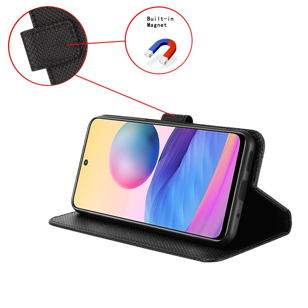 Per TCL 30E custodia Flip di lusso con motivo a diamante custodia in pelle PU portafoglio custodia per TCL 30 E TCL30E borsa per telefono