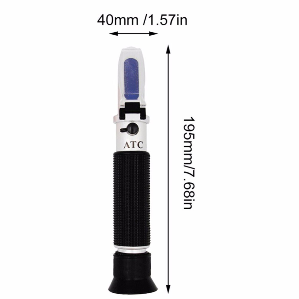 High-precision Refractometer Salinity Scale Display Atc Refractive Handheld Seawater Salinity Meter 0-100 With Box Measuring