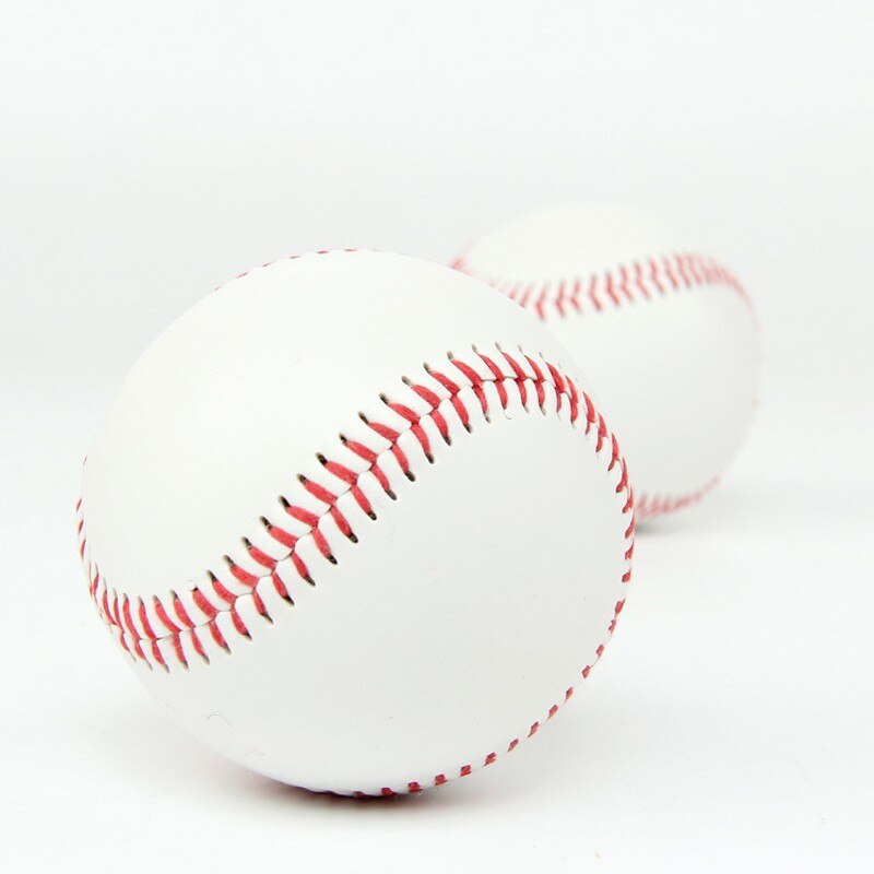 1Pcs Baseballs Pvc Bovenste Rubber Innerlijke Zachte Baseball Ballen Softbal Bal Training Oefening Baseball Ballen