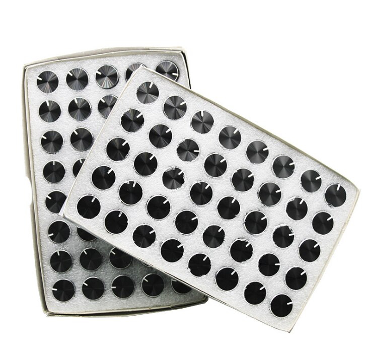 en alliage d'aluminium bouton capuchon 15x16.5mm demi-arbre 6mm contrôle du volume pour potentiomètre rotatif codeur module de commutation