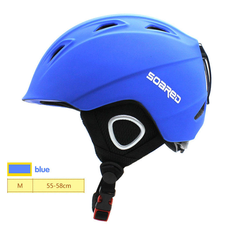 Casque de Ski pour enfants ultra-léger en plein air casque de Snowboard respirant Sport Roller-skate chapeau Satety moto casque protecteur de tête: Bleu / M