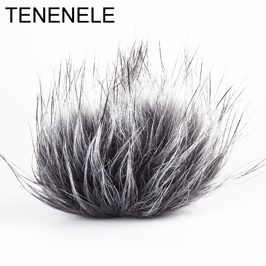TENENELE para Tascam DR 22WL micrófono Muff cubierta de parabrisas al aire libre de felpa peludo parabrisas proteger para Tascam DR-22WL micrófono