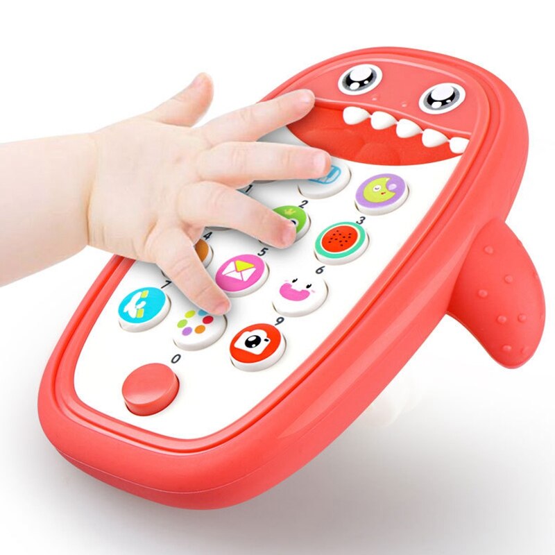 Baby Rassel Bett Spielzeug Englisch Telefon Musik Handy, Mobiltelefon für Kind Karikatur Kinderwagen Bildung Neugeborenen Art Kleinkind 0-12 monate verrotten