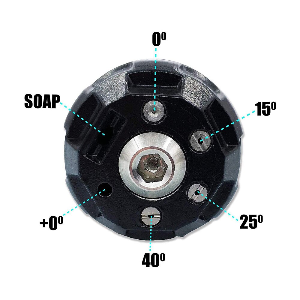 Pressure Washer Jet Nozzle 6 IN 1 High Pressure Water Spray Nozzle Tips with 1/4‘’ Inch Quick Connector Car Washer Jet Nozzle