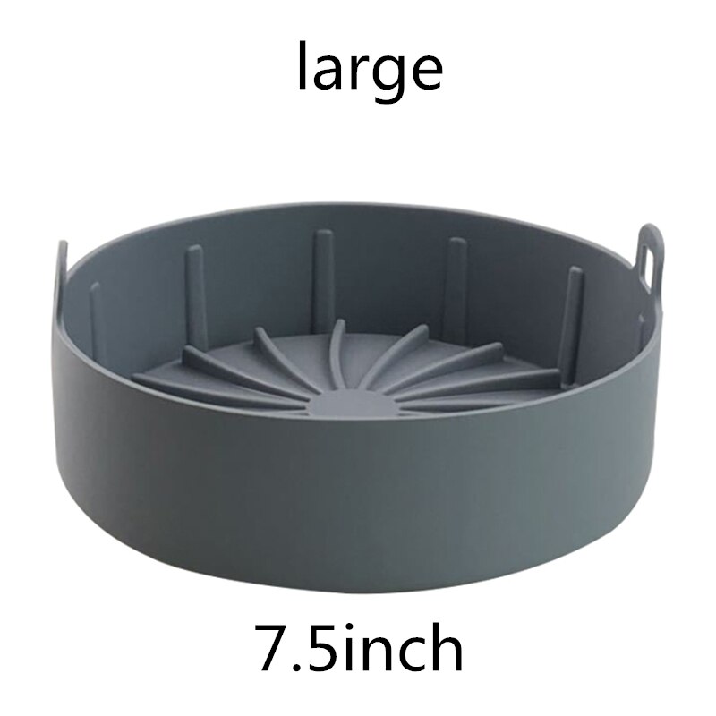 Siliconen Bakken Matten Silicon Oven Matten Voor Bakken Non-stick Siliconen Herbruikbare Oven Matten Air Friteuses Siliconen Oven Bakken pan: large Gray