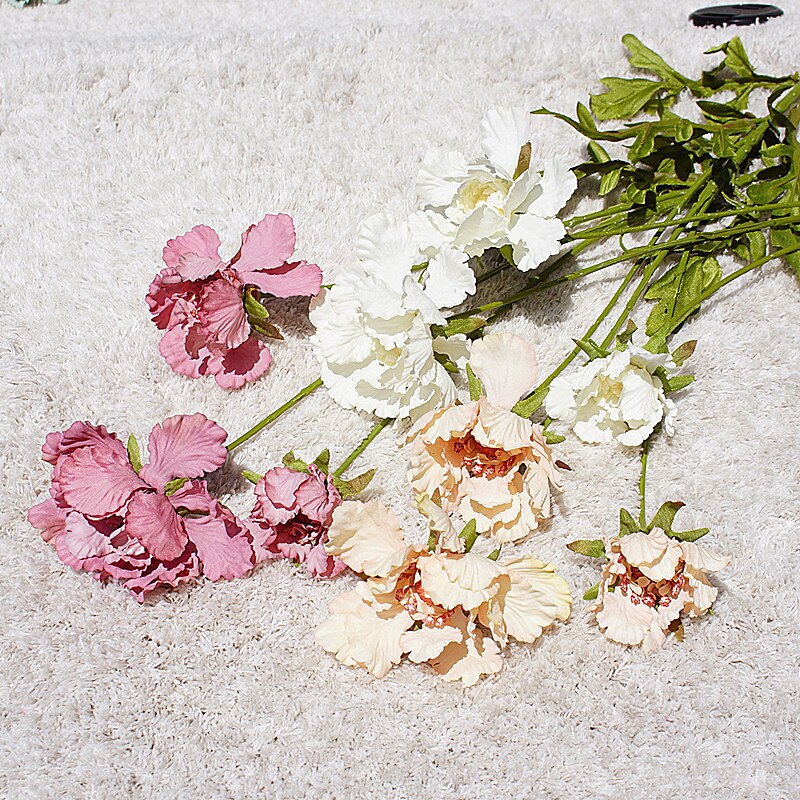 Europeiske kunstige blomster scabiosa comosa hjem dekorasjon diy silke blomster morsdag