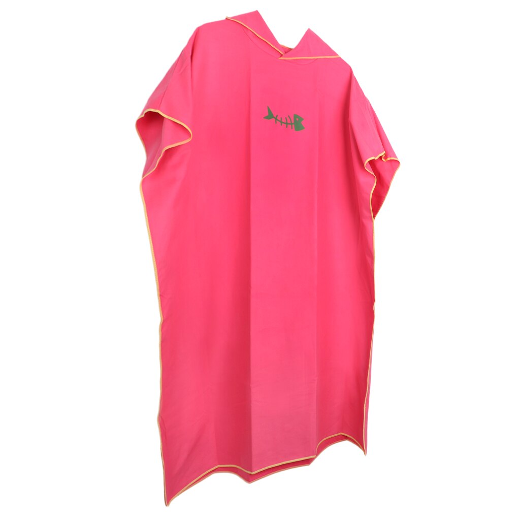 Toalla Poncho para Surf con capucha para adultos, mujeres y hombres, bata de microfibra para playa, para baño y Surf: Red