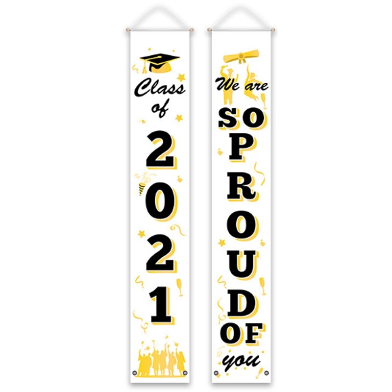 temporada de graduación decoración de la cortina de la de graduación de cortina Banner Decoración: Deep Sapphire