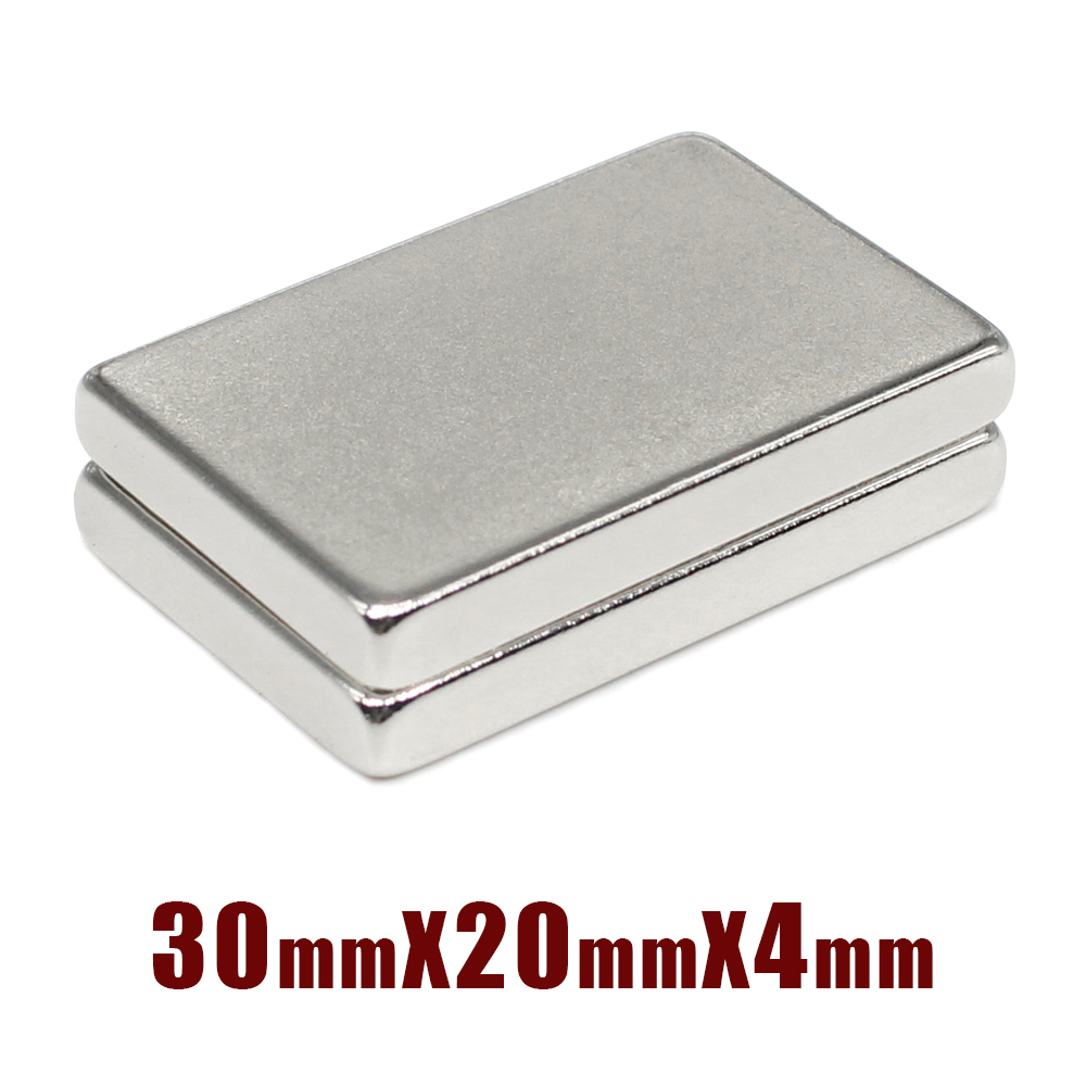 2/5/10/15/20/30Stck 30x20x4mm Starke Suche Magnet Blatt N35 Block Rechteckigen dauerhaft Neodym Magnet 30x20x4 30*20*4mm