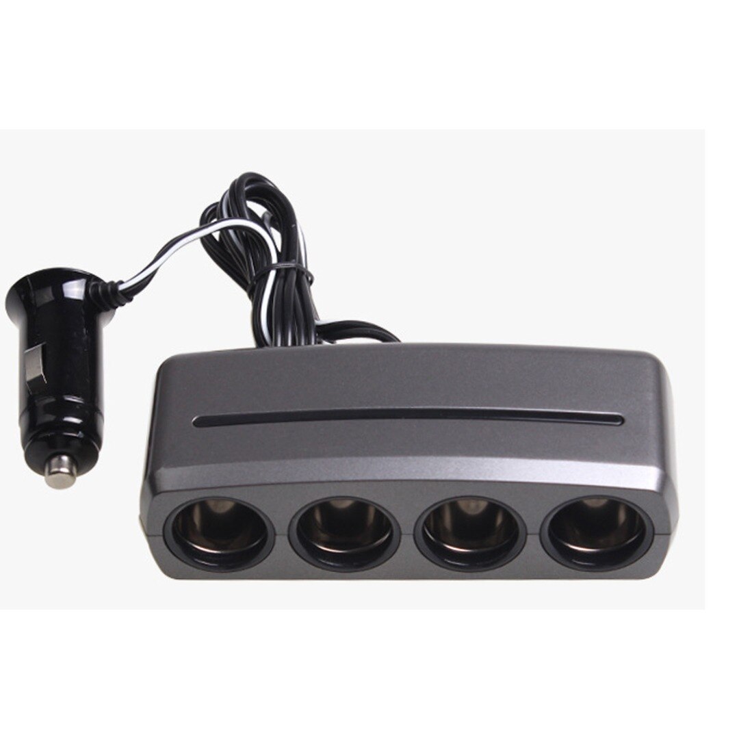 1Pc Voor 12/24V Auto 4 Way Sigarettenaansteker Splitter Adapter Blauwe Lampje Voor Tablet smartphone Gps Lader Socket