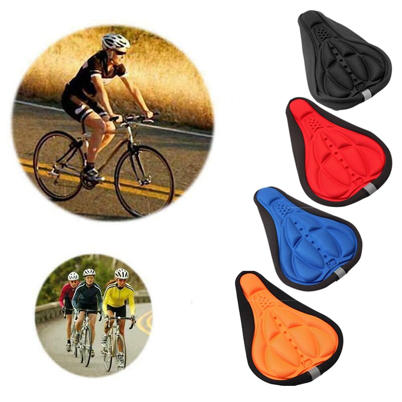 3D Soft Silicone Cycling Bike Bicycle Cover Saddle Cushion Seat Cushion Bicycle Saddle Cushion XD88