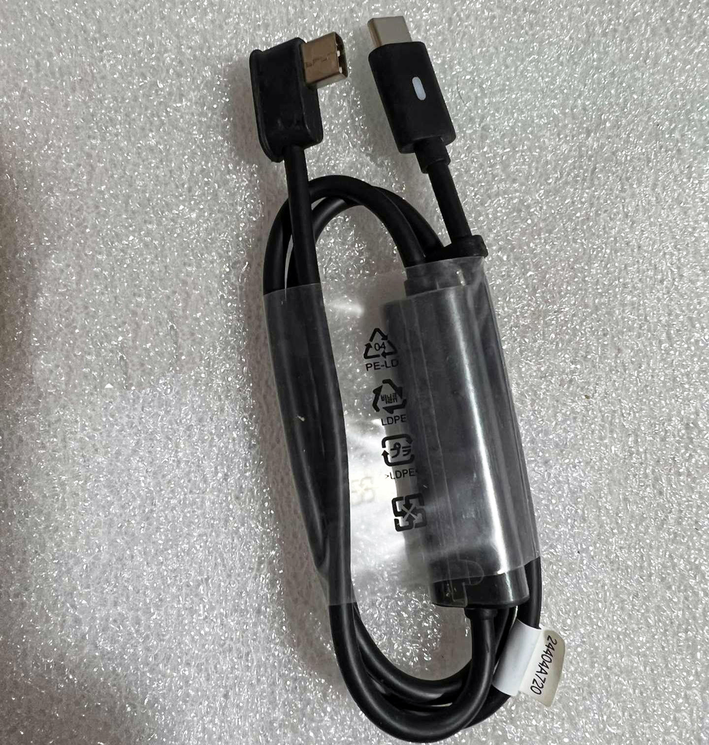 Cavo adattatore originale usb-c tipo-c per power bank dell plus  pw7018lc, la45 nm 170, pw7015l pw7015m contiene luce a tipo c