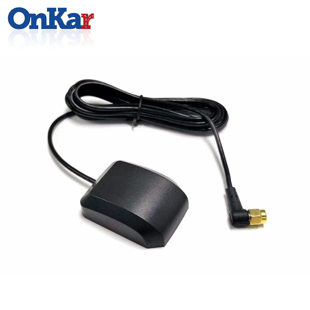 Onkar bil gps tillbehör vinkelförstärka signal gps mottagare gps antenn sma kontakt 3 meter 1575.42 mhz gps tillbehör