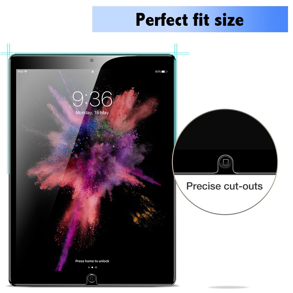 ESR Screen Protector for iPad Pro 10.5 Air 3 9H Tempered Glass Anti-Scratch Screen Protector with Install Kit for iPad Air3