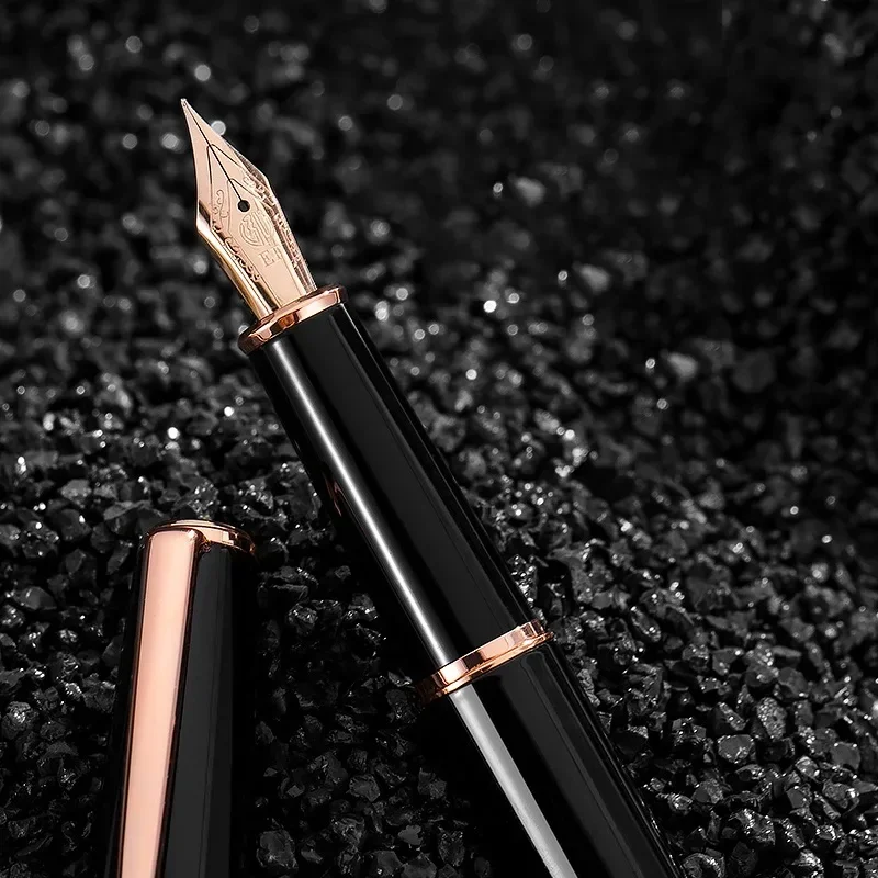 Hongdian 920 Pluma Estilográfica - Diseño Metálico Retro - Escritura Fluida - Ideal Estudiantes y Negocios