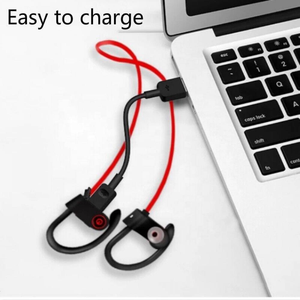 Kabellose bluetooth 5.0 ohrhörer stereo-kopfhörer in-ear-headset mit eingebautem mikrofon, wasserdichtes sport-headset mit nackenbügel