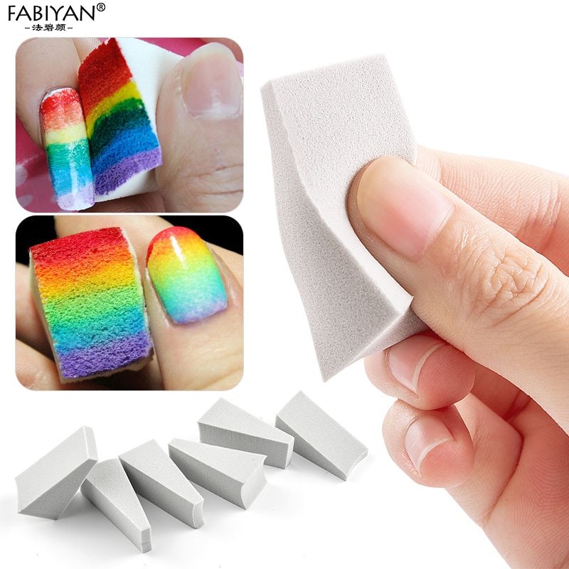 Set de esponjas para manicura, Set de 10/15 piezas, estampador de transferencia de esmalte de Gel UV, degradado, cambia de Color
