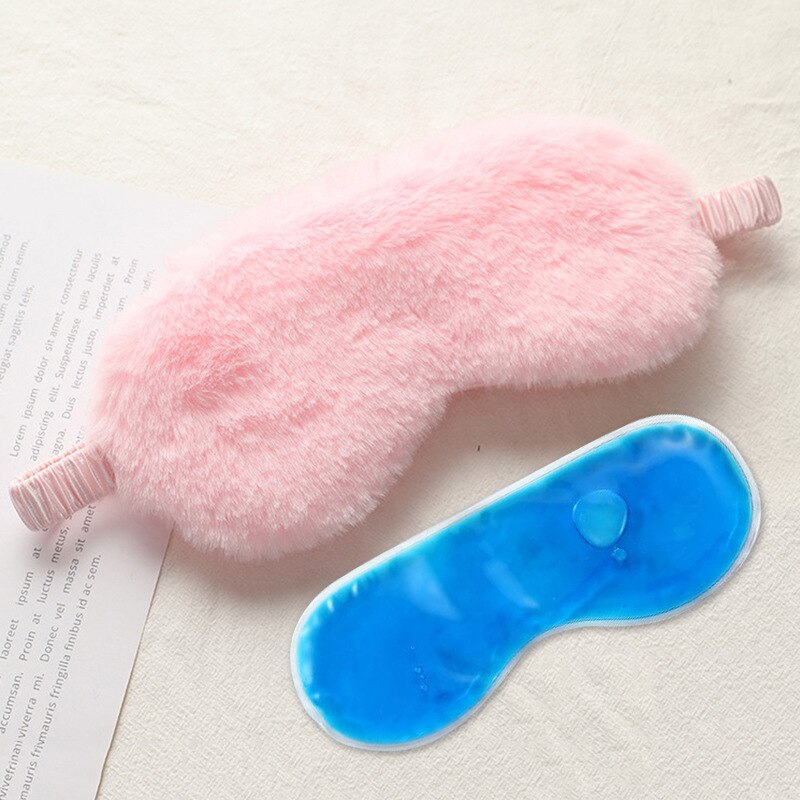 Comfortable Sleep Mask Cold Gel Mask Eye Patches Eyeshade For Sleeping Aid Relieve Dark Circles Eyes Relax Masks Health Care: F