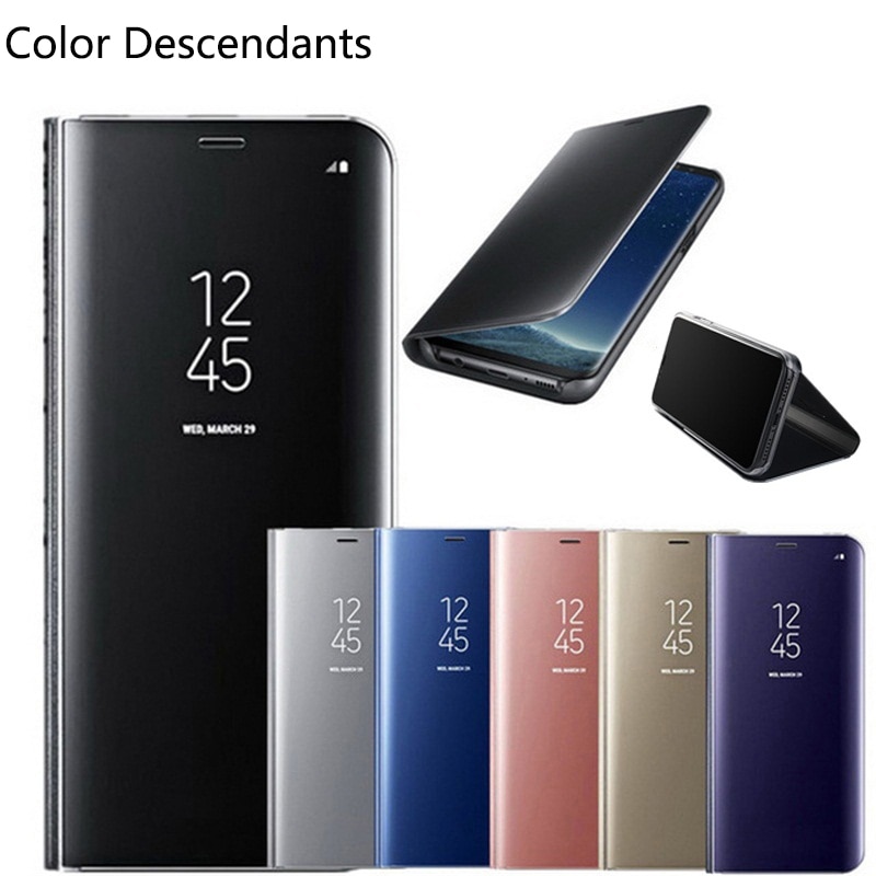 Slimme spiegelhoes voor samsung galaxy  s7 s, 7 edge, 7s s7 edge sm ,  g935 g935f g935fd klaptelefoonhoes sm , -g935fd sm , -g935f sm, -g935k hoesje