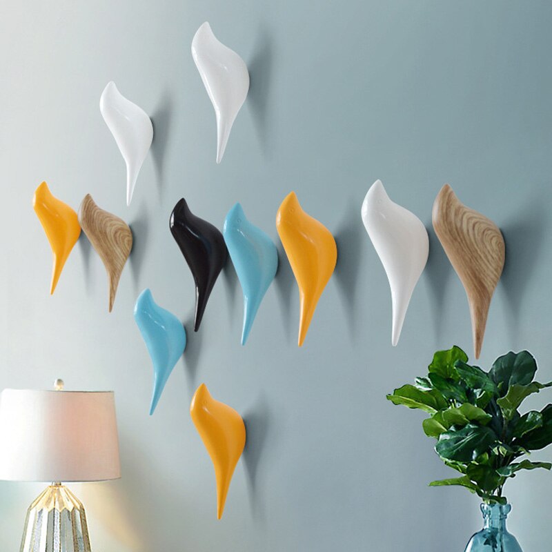 Haak multifunctionele woonaccessoires vogel decoratie haak wanddecoratie slaapkamer deurhaak kledinghaak driedimensionale haak