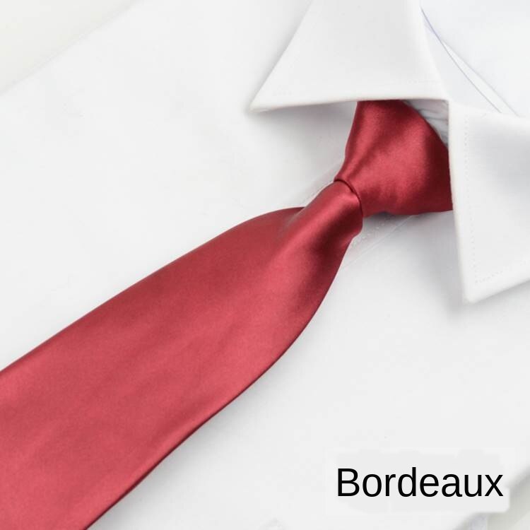 Slips mænds s 8cm lynlås slips formel forretning blank mørkeblå & rød studiekarriere bryllup let at trække: C