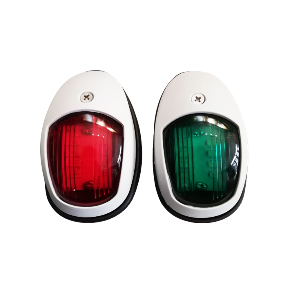 Luces de navegación para barcos, luces de navegación para yates marinos de 12V y 24V, luz marina roja y verde, 2 uds.