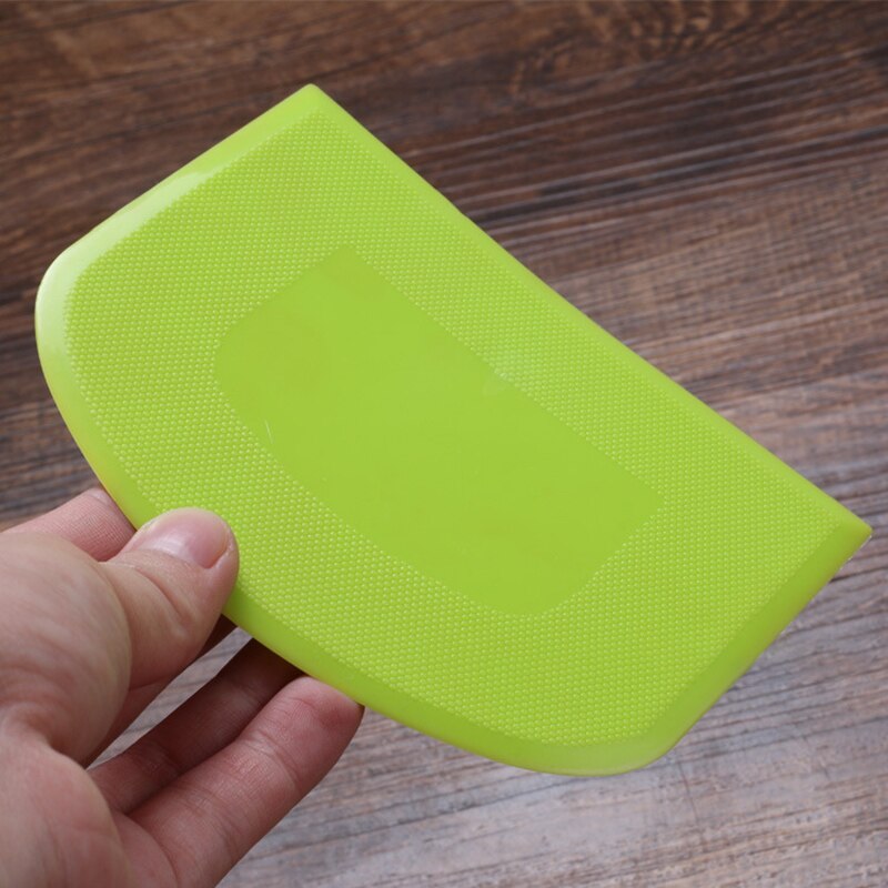 Dough Scraper Bowl Scraper Food-safe Plastic Dough Cutter Flexible Scraper Practical Bench Scraper Multipurpose Food Scrappers