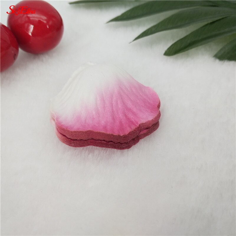 20000pcs / lot 4.5*4.5cm silk rose petals for Wedding Decoration, Romantic Artificial Rose Petals Wedding Flower Rose Flower 7Z: white pink