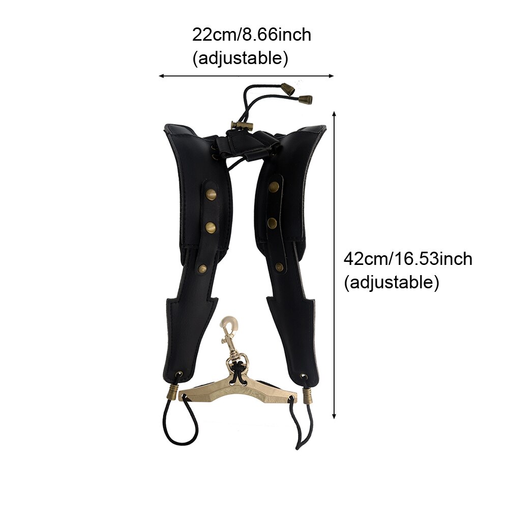 Riem Zachte Professionele Voor Tenor Bariton Sopraan Harnas Klarinet Schouder Accessoires Pu Lederen Saxofoon Draagriem Muziek