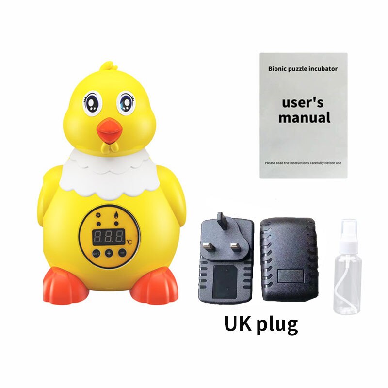 Brooder Chicken Newest Farm Hatchery Incubator Brooder Machine 6 Eggs Hatchers Chicken Automatic Eggs Incubator: UK plug