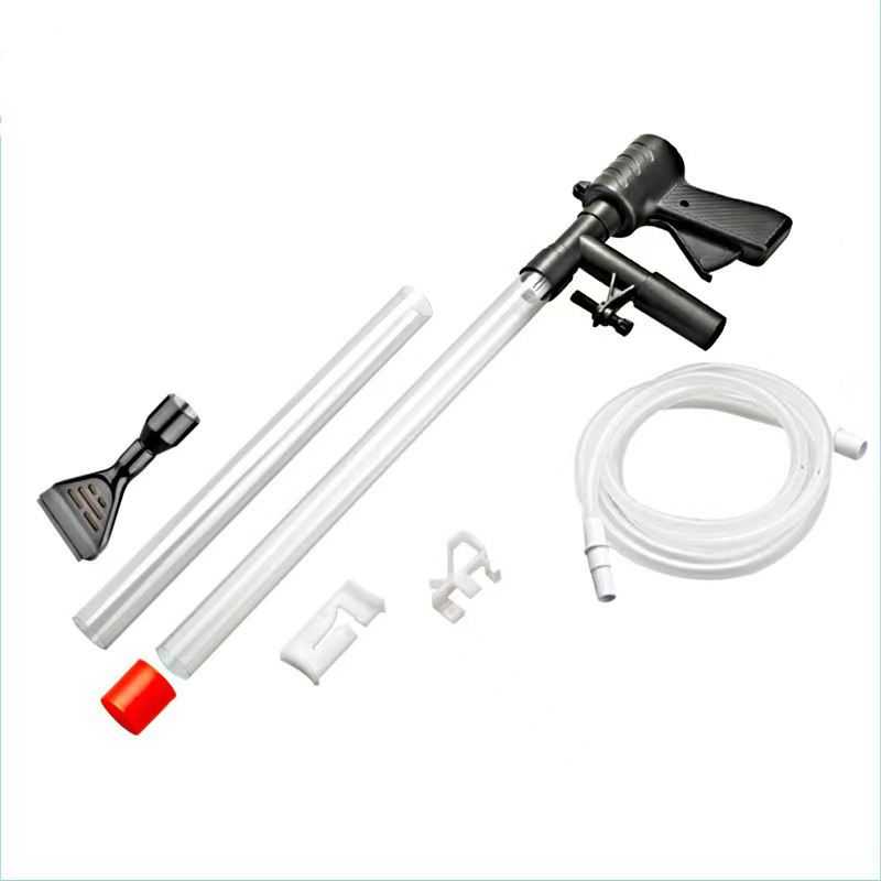 Aquarium Bodemreinigers Quick Water Changer Aquarium Zand Sifon Vacuümpomp Cleaner Kit Met Waterslang Controller Klem: Upgrade