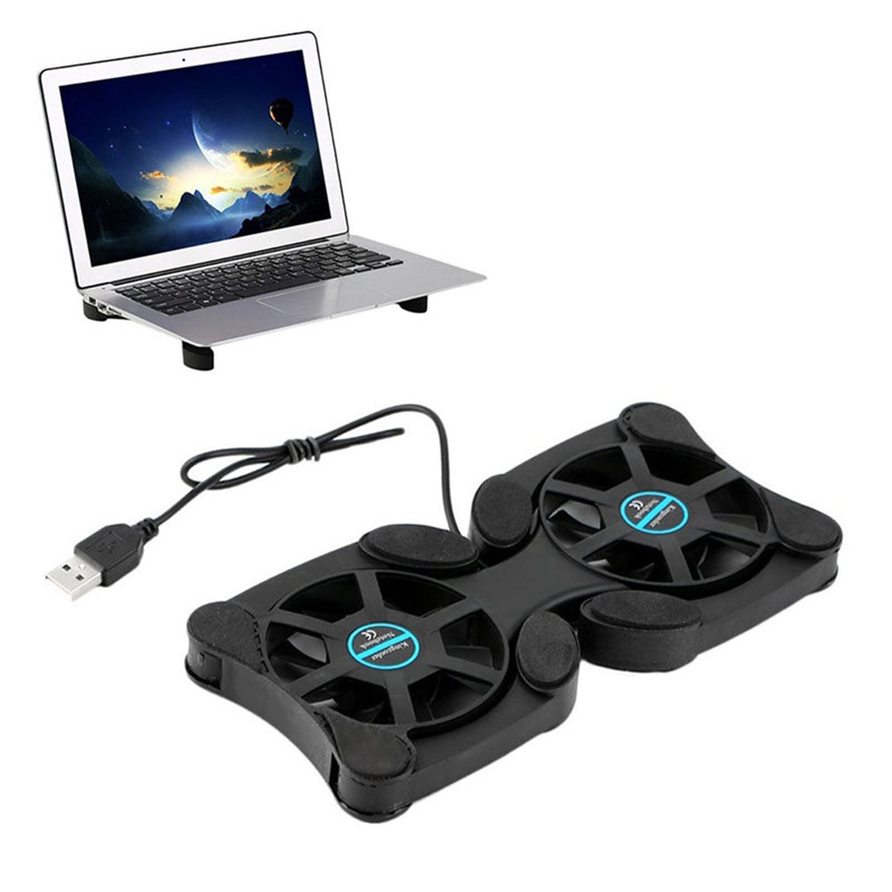 Laptop Cooling Fan Holder Universal Foldable USB Laptop Cooler Quiet Heat Dissipation Cooling Fan Bracket