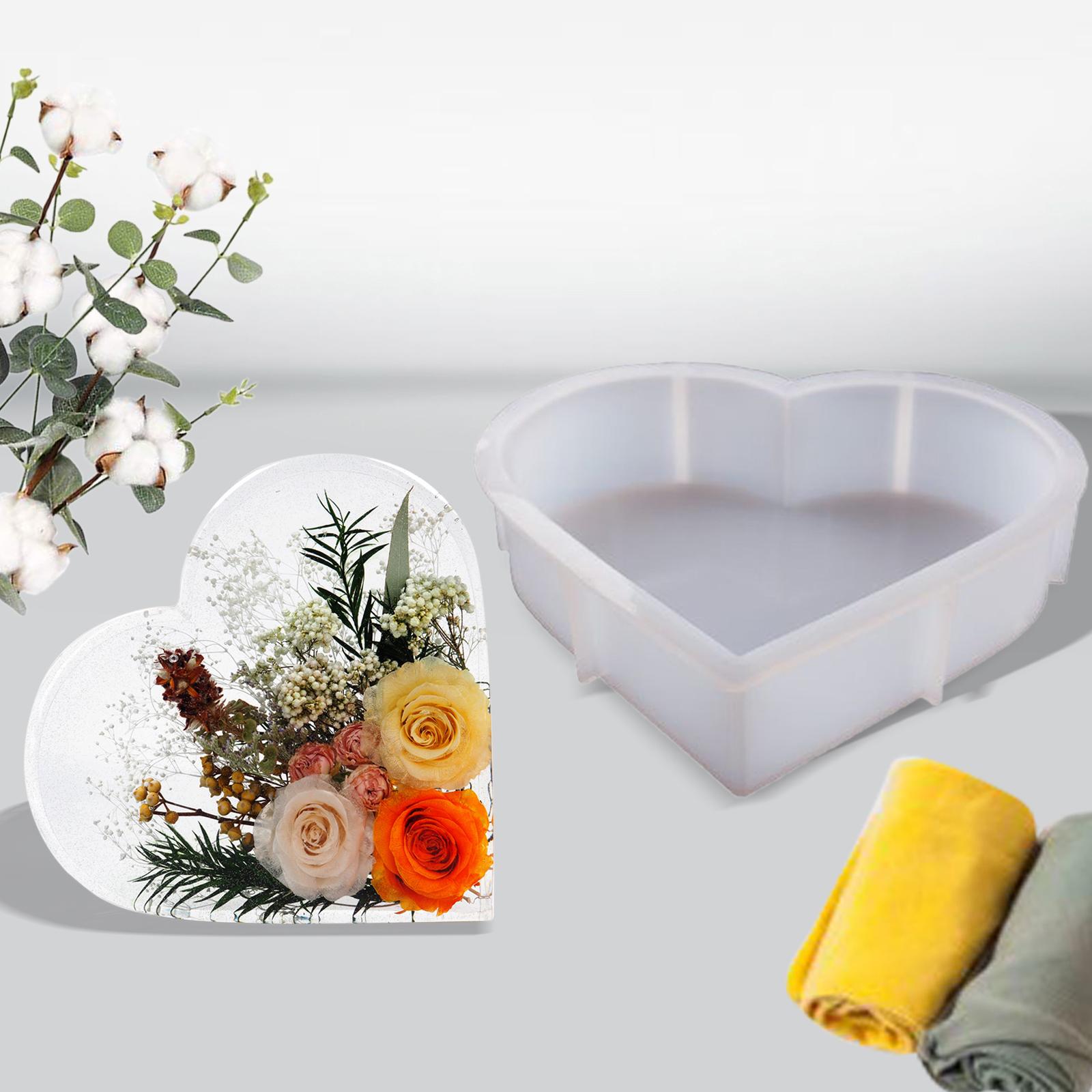 Molde de silicona de fundición epoxi antiadherente, artesanía DIY, molde de resina para fabricación de joyas, hormigón, decoración del hogar, arcilla polimérica, boda