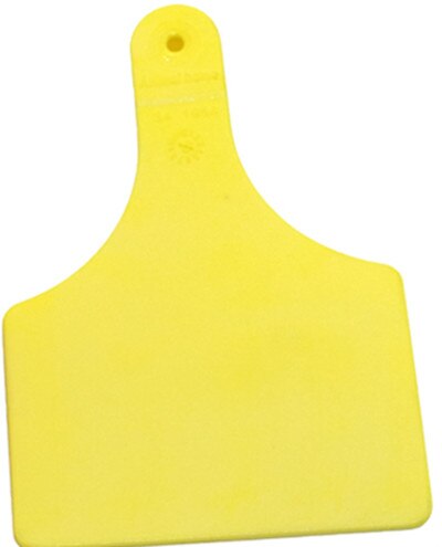 10 PCS Grote vee oormerk Paard Geen hoeveelheid identificatiekaart 76x115mm Grote dier Voeden management accessoires: YELLOW