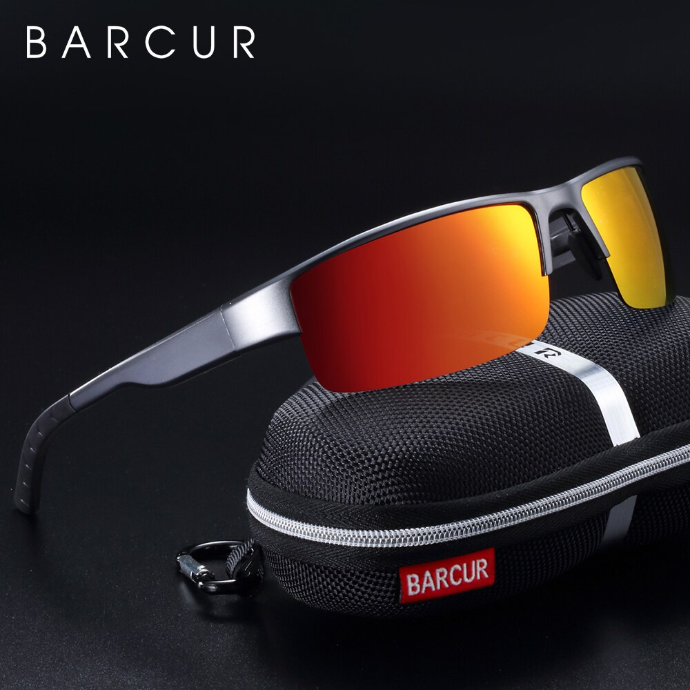 BACURY TAC Lens Aluminium Magnesium Zonnebril Mannen Gepolariseerde zonnebril voor Mannen Trending Sportbrillen