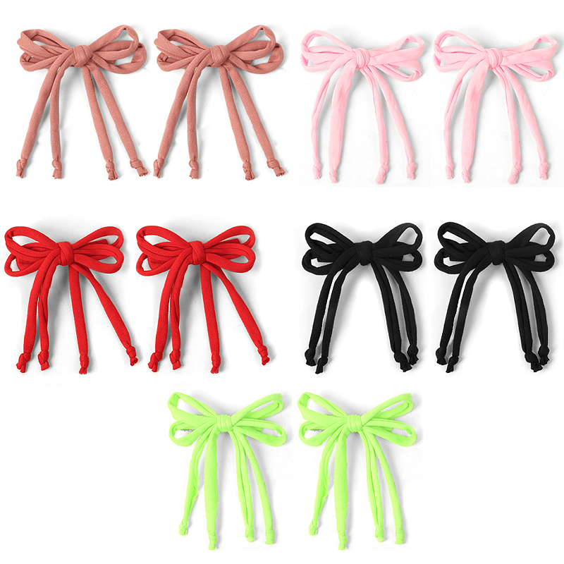 Horquilla con lazo bonito tejido a la para niños y niñas, diadema para bebés, diadema elástica para niños, tocado clásico que combina con todo, accesorios para el cabello