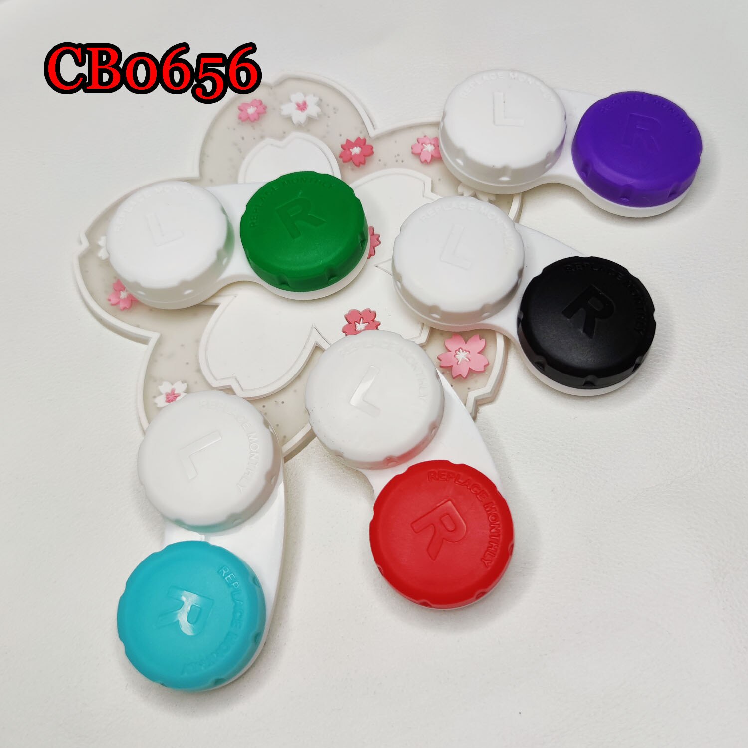 Candy Color Contact Lens Case Pocket Box Convenient Travel Box for Lenses Container CB0656