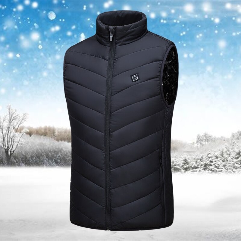 Outdoor Usb Infrarood Verwarming Vest Jas Mannen Vrouwen Winter Elektrische Thermische Kleding Vest Voor Sport Wandelen
