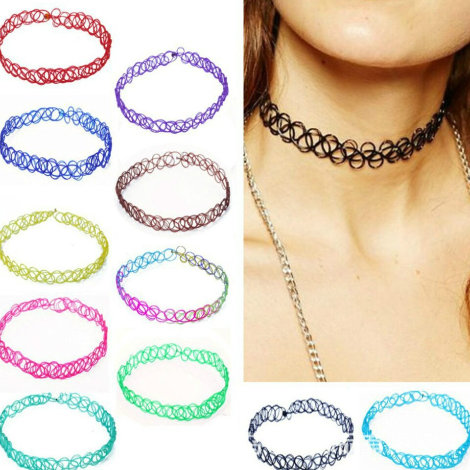 Colliers puissants colorés et Sexy, bijoux de plage en forme de goutte d&#39;eau, clavicule circulaire en toile d&#39;araignée, pour au bord de la mer, , 1 pièce