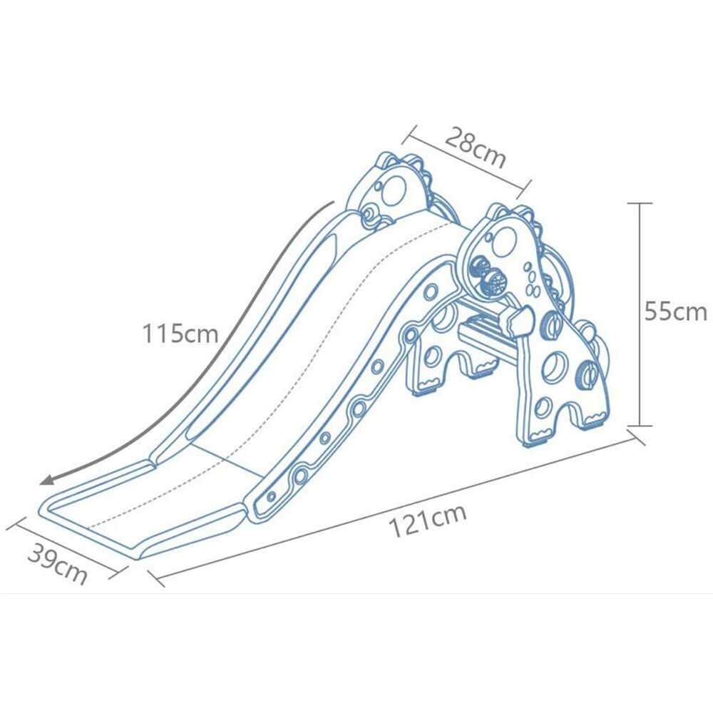 Kinderen Glijbaan Dinosaurus Stijl Kids Opvouwbare Indoor Plastic Dia Met Schieten Basketbal Baby Speeltuin Outdoor Kids Sport Speelgoed