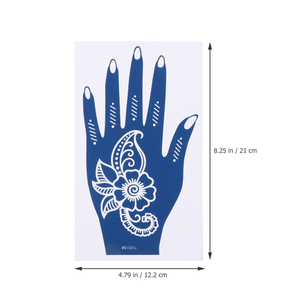 6pcs Tattoos Stencils Tattoos Decorative Temporary Hollow Template Stencils Stickers for Body Finger