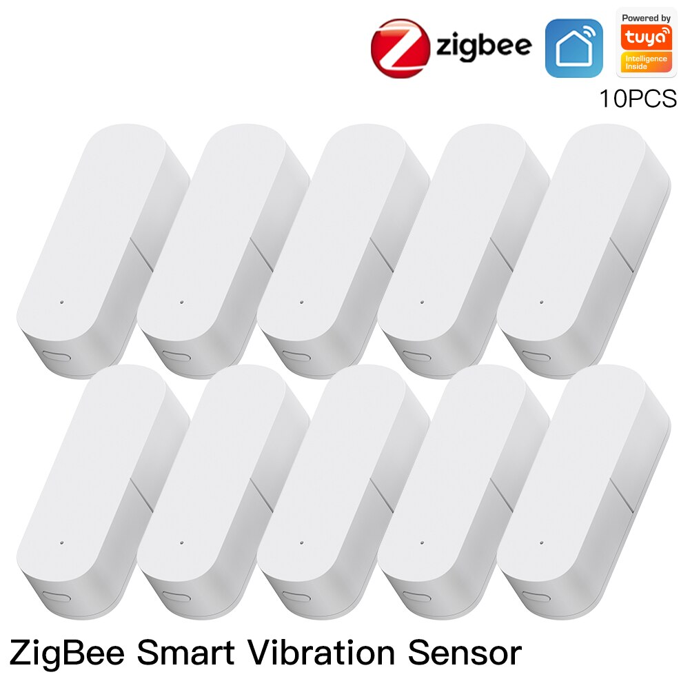 MoesHouse Zigbee Smart Vibration Sensor Detection,Tuya Smart Life APP Notification,Real-Time Motion Shock Alarm,History Record