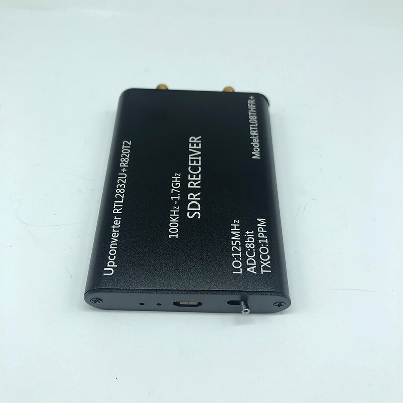 100KHz-1.7GHz Upconverter + 1PPM TXCO RTL-SDR Receiver RTL2832U + R820T2 SDR Radio RTL08THFR + SDR