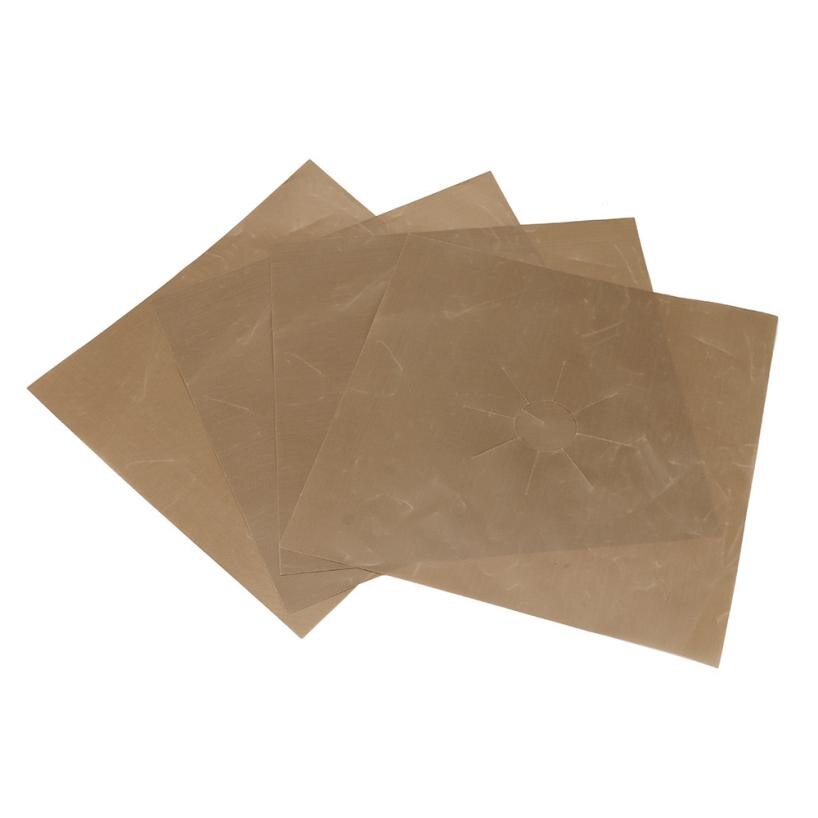 4PCS Stove Covers Reusable Gas Range Stove Top Burner Protector Liner Cover For Cleaning 2O0319