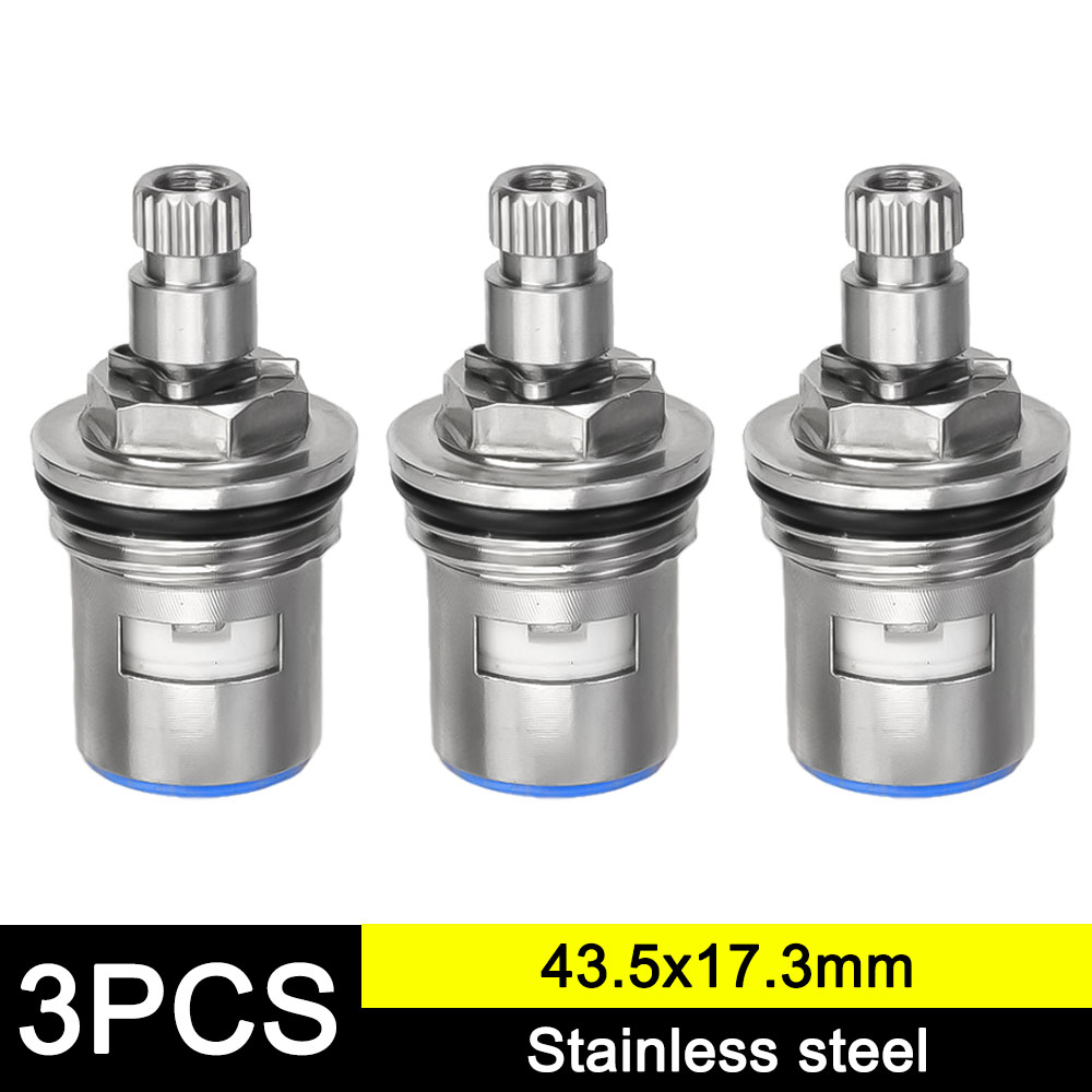 1/4 stks Kraan Cartridges Vervanging Rvs Kraan Kleppen Huishoudelijke Enkele Hoekstopkraan Keuken Badkamer Kraan Accessoires: green