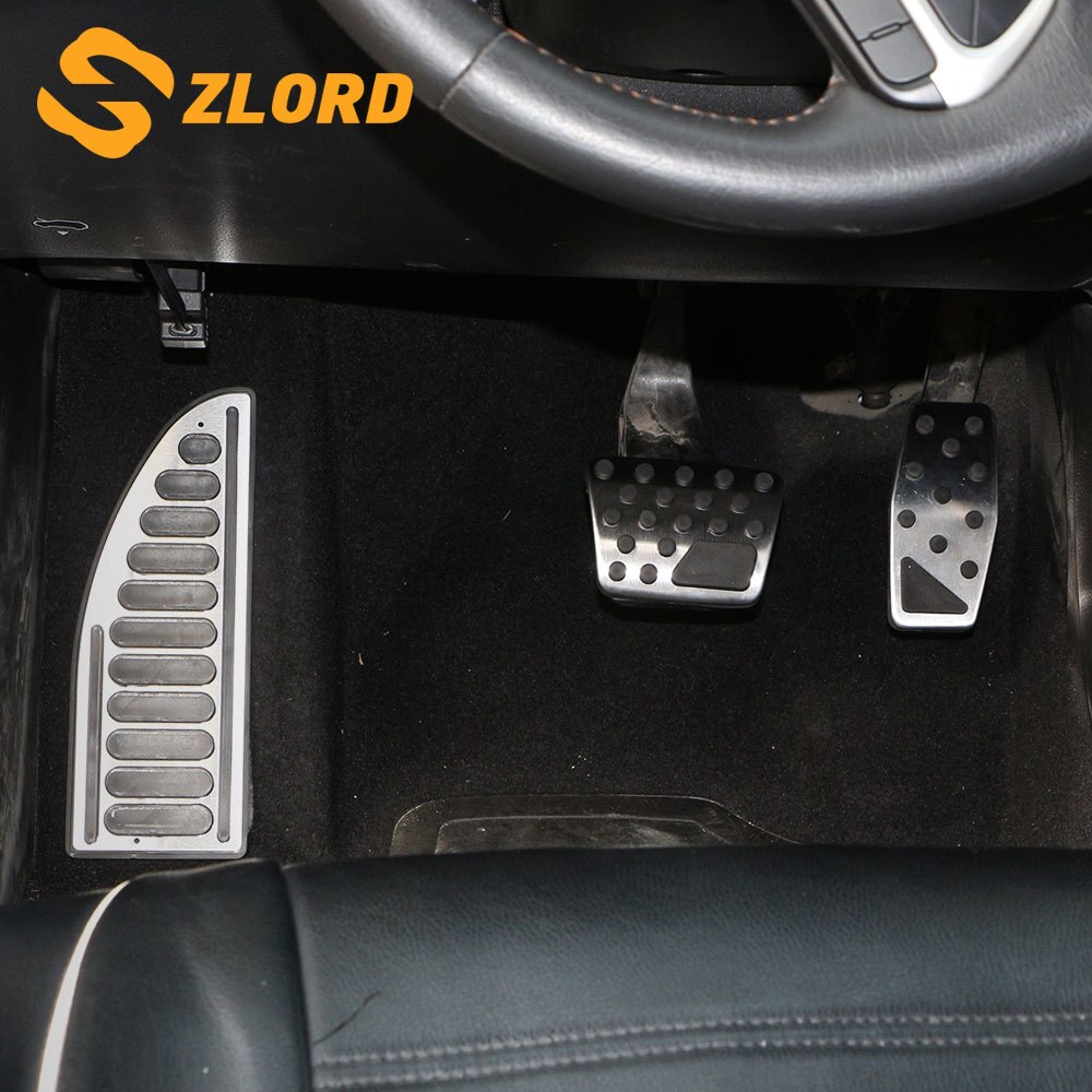 Zlord-cubierta de Pedal de freno de coche, pedales de accesorios para coche, acelerador, compatible con Fiat 500 X 500X - AT