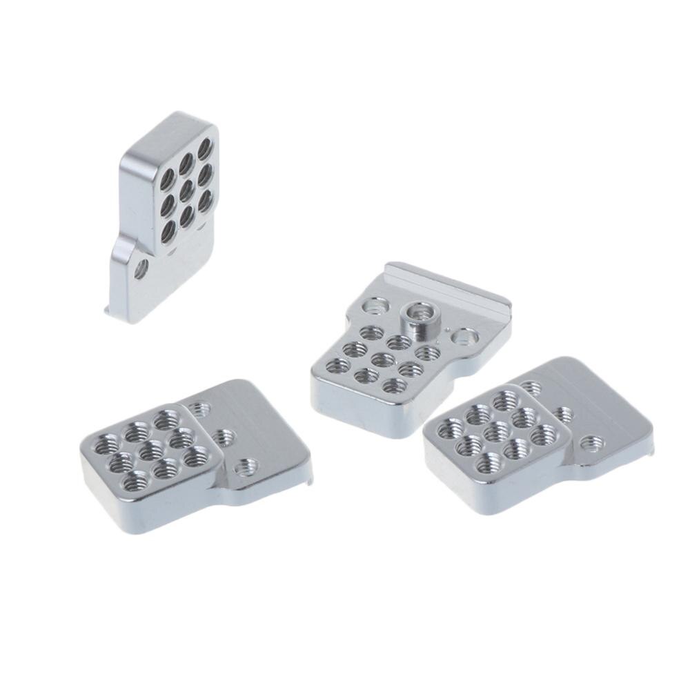 Premium Metal Silver Extension Seat with Screws for RC CAR WPL Truck C14 C24 DIY Upgrade Parts