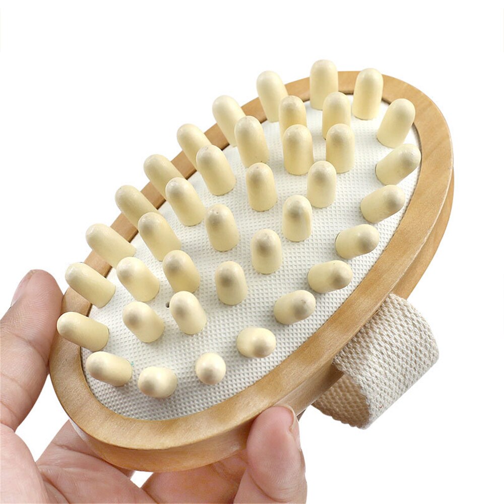 Hout Hand-Held Natuurlijke Massager Body Borstel Cellulitis Vermindering Milieuvriendelijke Draagbare Tool Anti-Cellulite Afslanken: Default Title